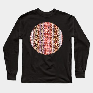 Colourful gradient unique flowers leopard stripes abstract modern 251 Pattern Long Sleeve T-Shirt